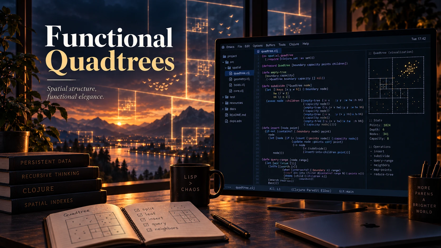 Functional Quadtrees